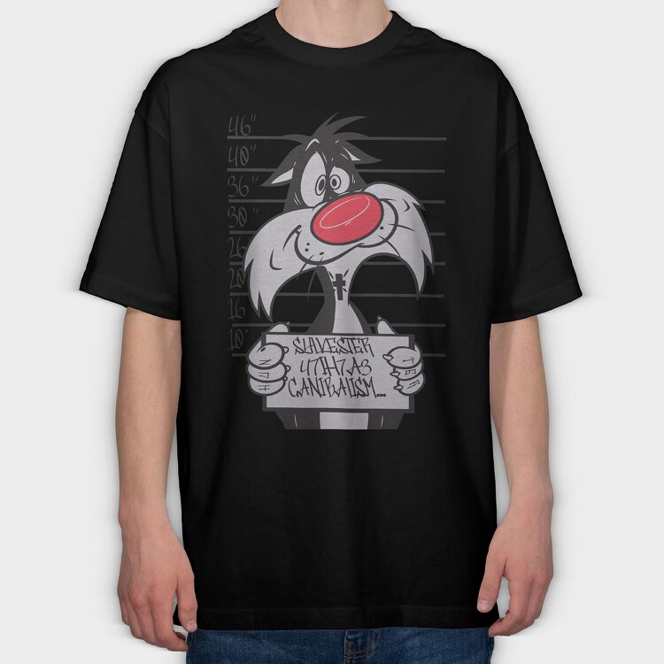 Prisoner Sylvester, Tricou Oversize Barbati (Unisex)