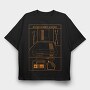 Retro Gaming Entertainment System, Tricou Oversize Barbati (Unisex)