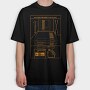 Retro Gaming Entertainment System, Tricou Oversize Barbati (Unisex)