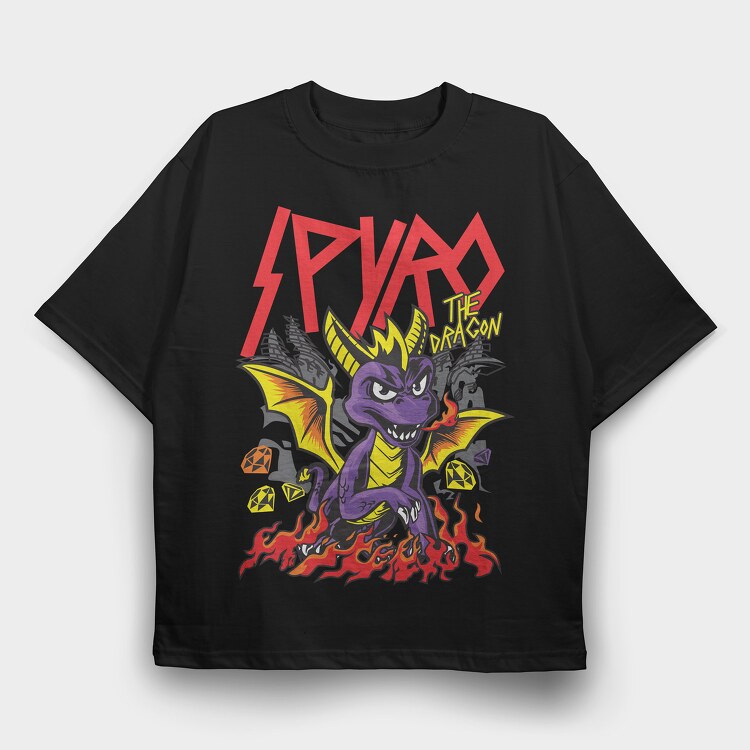 Spyro, Tricou Oversize Barbati (Unisex)