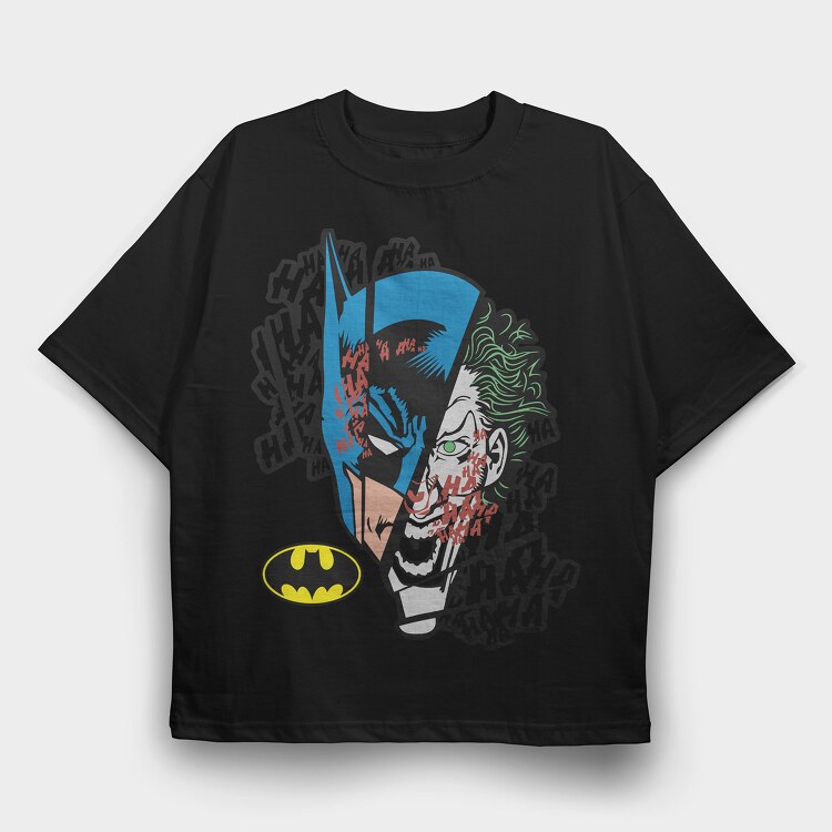 Batman Jocker, Tricou Oversize Barbati (Unisex)