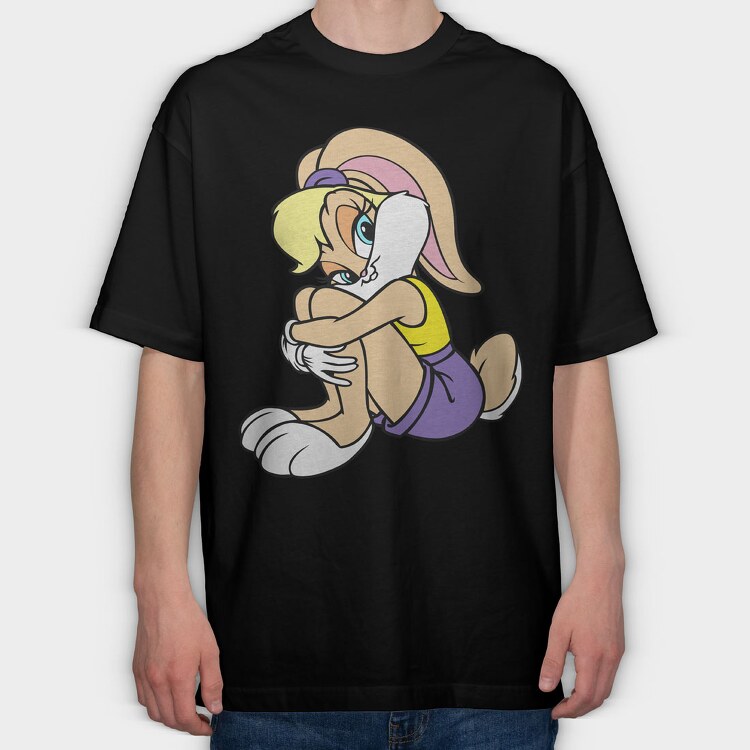Cartoon Retro Looney Tunes Tiny 1, Tricou Oversize Barbati (Unisex)