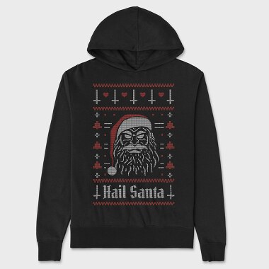 Evil Santa Ugly Sweater, Hanorac Oversize Barbati (Unisex)