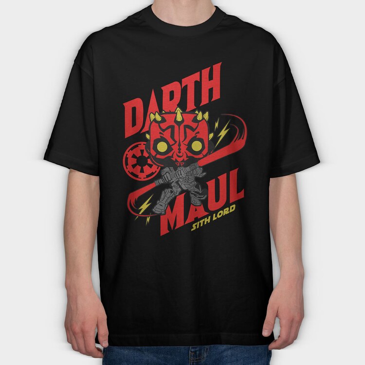 Funko Darth Maul, Tricou Oversize Barbati (Unisex)