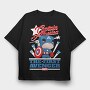 Funko Marvel captain america, Tricou Oversize Barbati (Unisex)