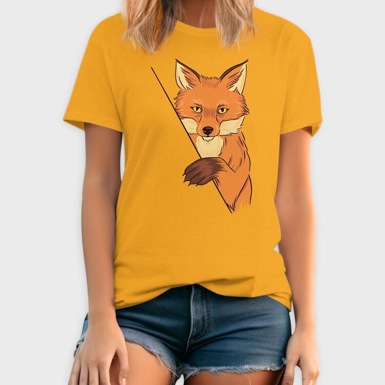 Fox Illustration, Tricou Barbati (Unisex)