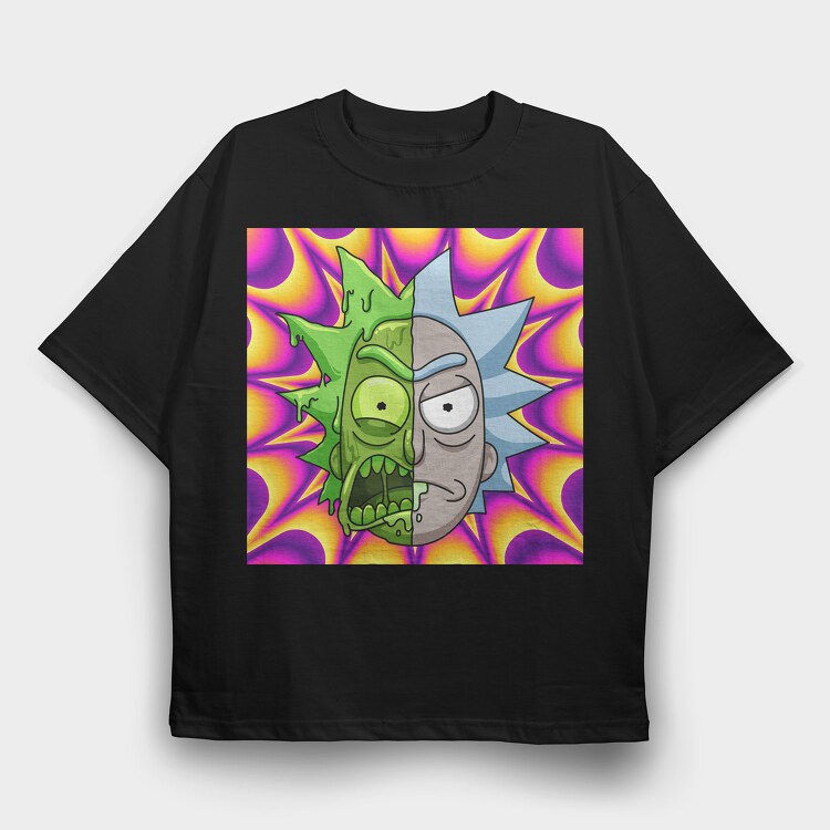 Rick and Morty 4, Tricou Oversize Barbati (Unisex)