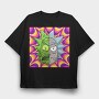Rick and Morty 4, Tricou Oversize Barbati (Unisex)