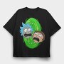 Rick and Morty 40, Tricou Oversize Barbati (Unisex)
