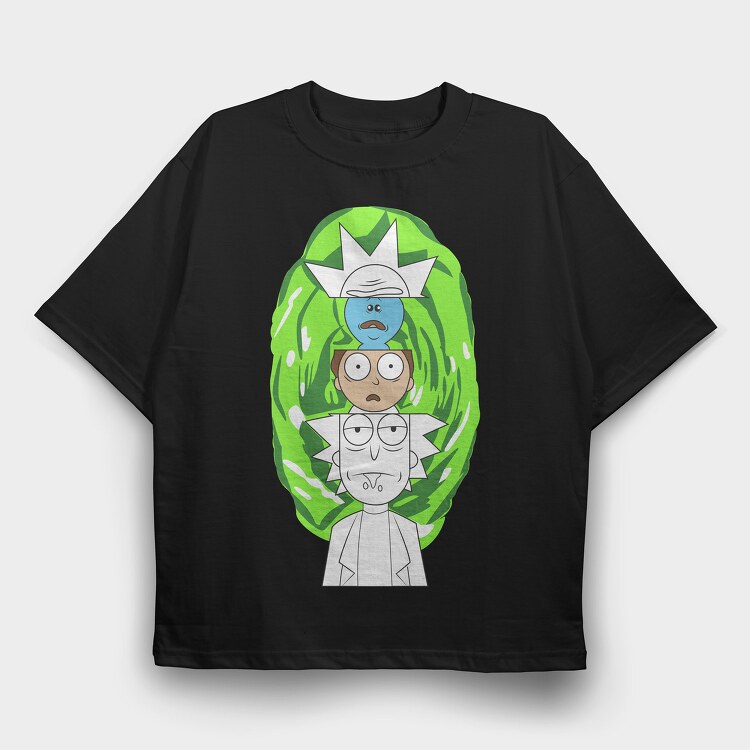 Rick and Morty 42, Tricou Oversize Barbati (Unisex)