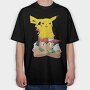 Cartoon Retro Pokemon 1, Tricou Oversize Barbati (Unisex)