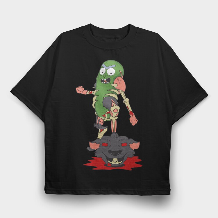 Rick and Morty 45, Tricou Oversize Barbati (Unisex)