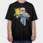 Cartoon Retro Pokemon 2, Tricou Oversize Barbati (Unisex)