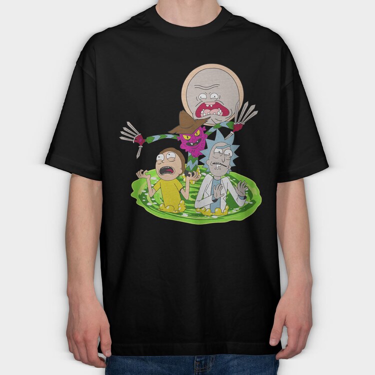 Rick and Morty 47, Tricou Oversize Barbati (Unisex)