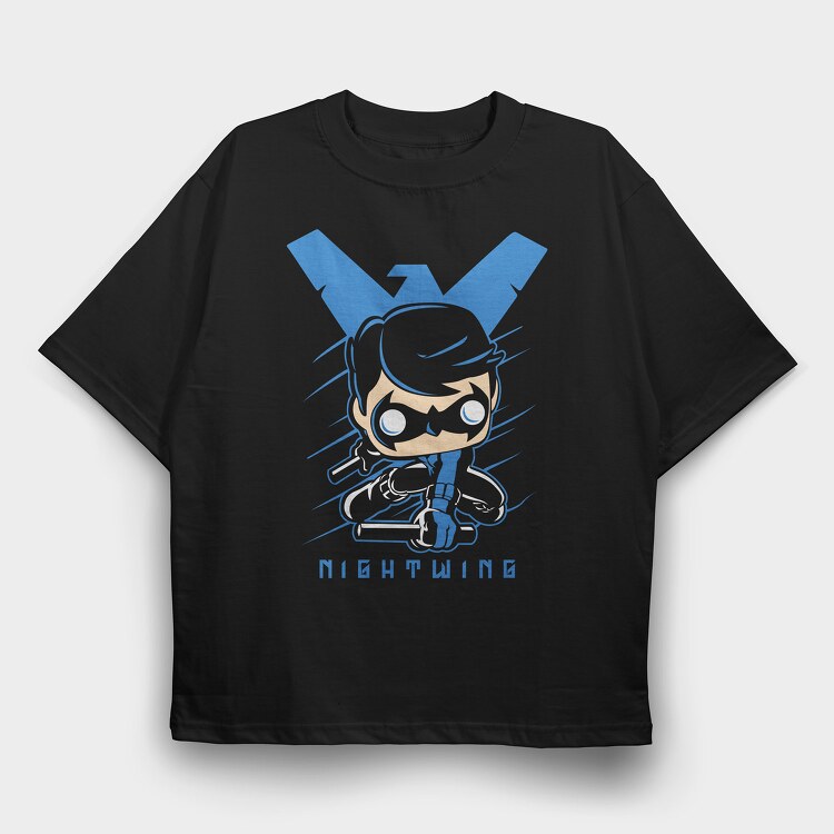 Nightwin Comics, Tricou Oversize Barbati (Unisex)