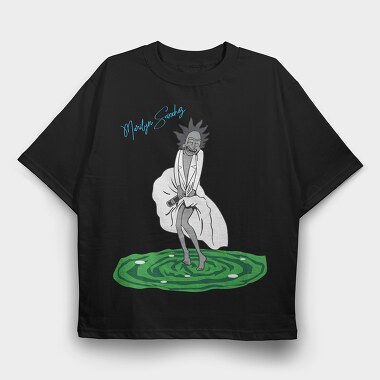 Rick and Morty 50, Tricou Oversize Barbati (Unisex)