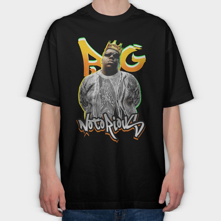 Notorious Big 3, Tricou Oversize Barbati (Unisex)