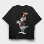 Tom and Jerry 11, Tricou Oversize Barbati (Unisex)