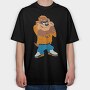 Cartoon Retro Tazmania 3, Tricou Oversize Barbati (Unisex)