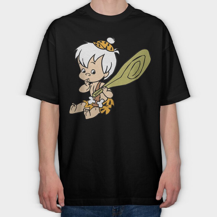 Cartoon Retro the Flintstones 4, Tricou Oversize Barbati (Unisex)