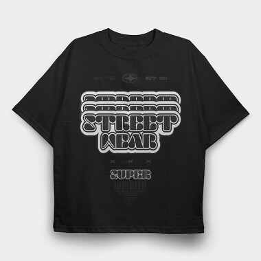 Street Waer 2, Tricou Oversize Barbati (Unisex)
