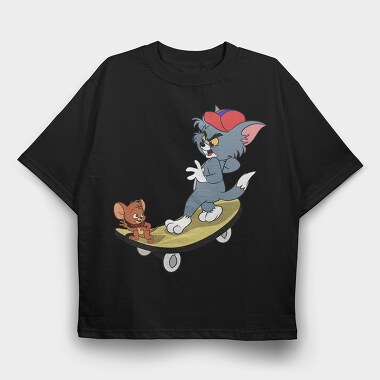 Tom and Jerry 24, Tricou Oversize Barbati (Unisex)
