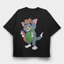 Tom and Jerry 25, Tricou Oversize Barbati (Unisex)
