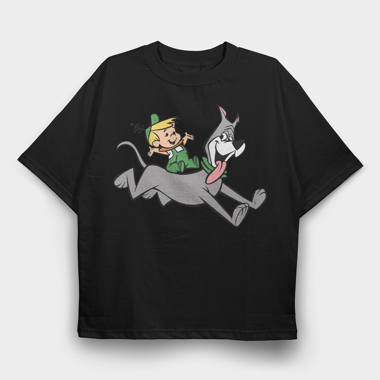 Cartoon Retro the Jetsons 2, Tricou Oversize Barbati (Unisex)