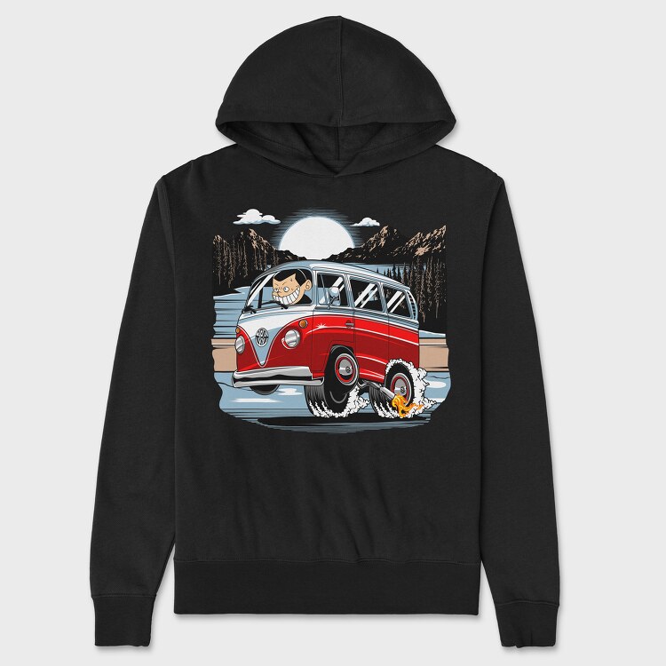 VW Kombi, Hanorac Oversize Barbati (Unisex)