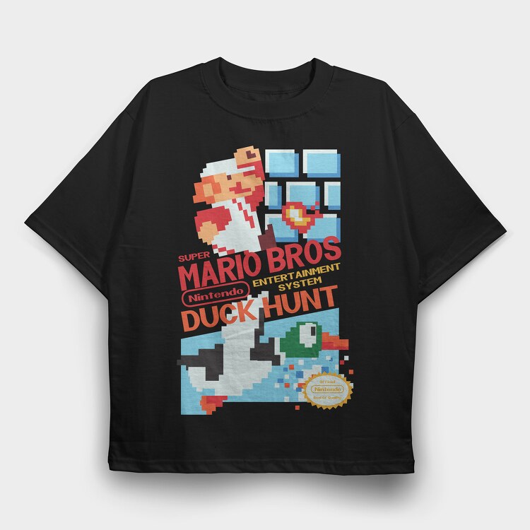 Super Mario 16, Tricou Oversize Barbati (Unisex)