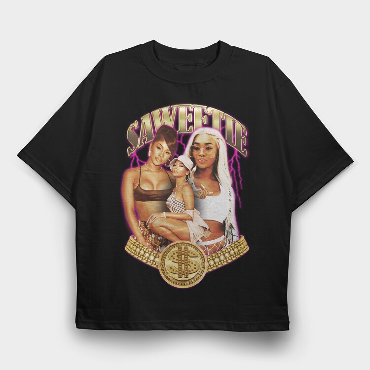 Saweetie, Tricou Oversize Barbati (Unisex)