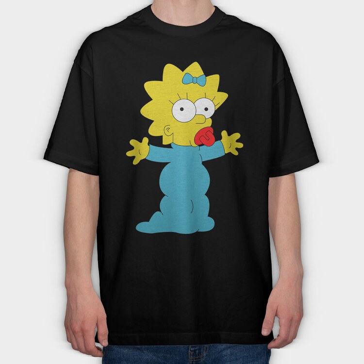Cartoon Retro the Simpsons 3, Tricou Oversize Barbati (Unisex)