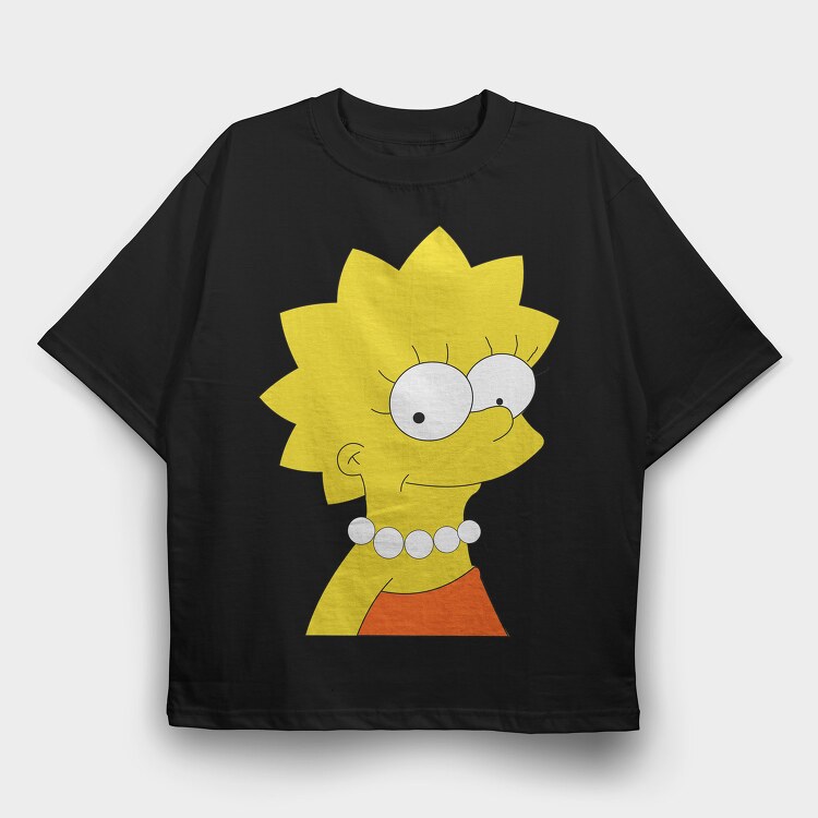 Cartoon Retro the Simpsons 4, Tricou Oversize Barbati (Unisex)