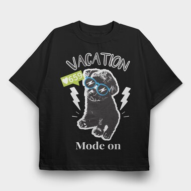 Vacantion, Tricou Oversize Barbati (Unisex)