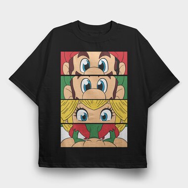 Super Mario 3, Tricou Oversize Barbati (Unisex)