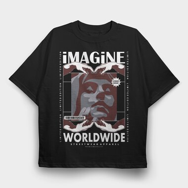 Imagine 2, Tricou Oversize Barbati (Unisex)