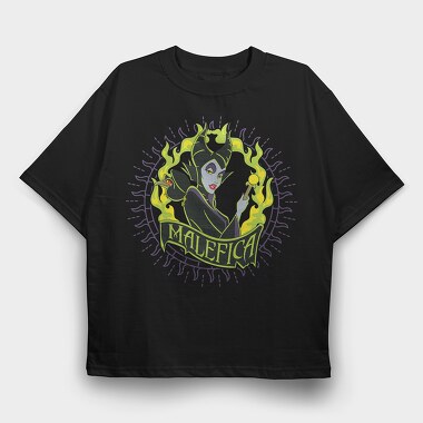 Villanas Disney Malefica A, Tricou Oversize Barbati (Unisex)