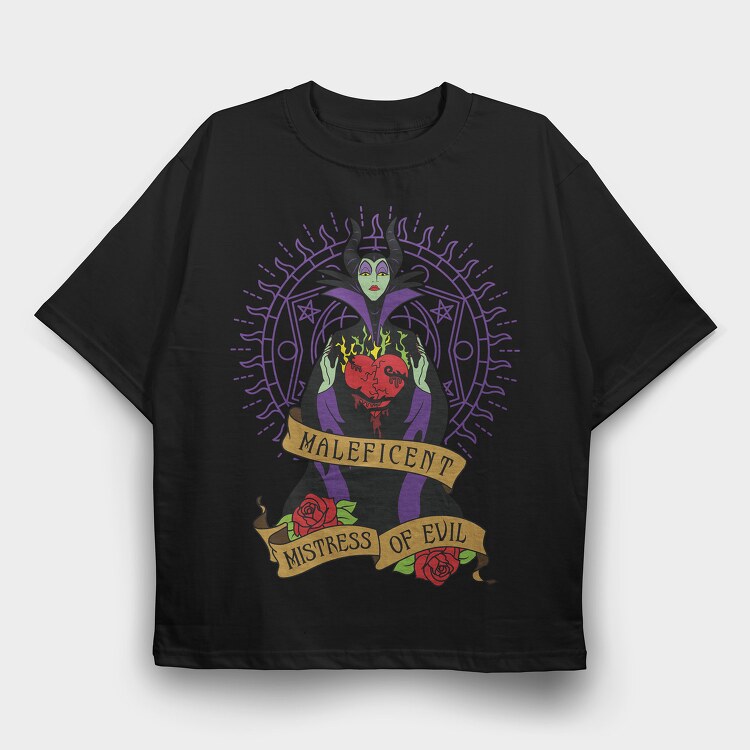 Villanas Disney Malefica C, Tricou Oversize Barbati (Unisex)
