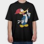 Cartoon Retro Woody Woodpecker 2, Tricou Oversize Barbati (Unisex)