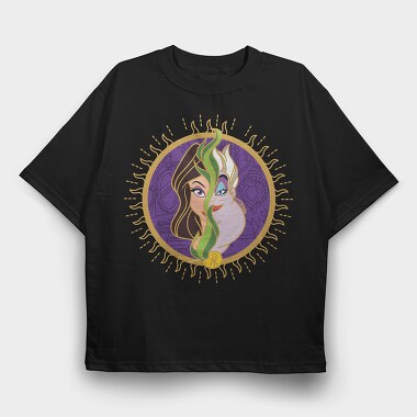 Villanas Disney Ursula B, Tricou Oversize Barbati (Unisex)