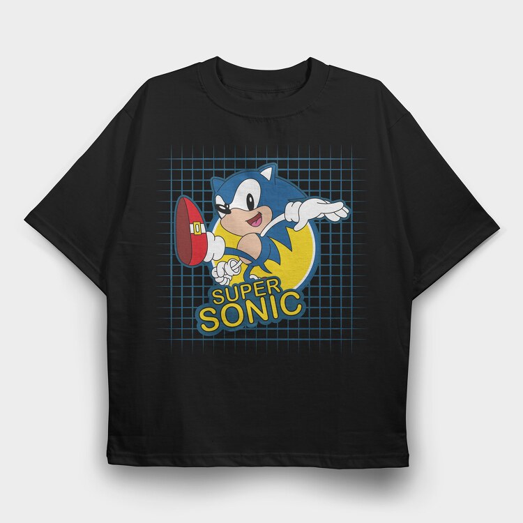 Super Sonic, Tricou Oversize Barbati (Unisex)