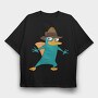 Phineas and Ferb 2, Tricou Oversize Barbati (Unisex)