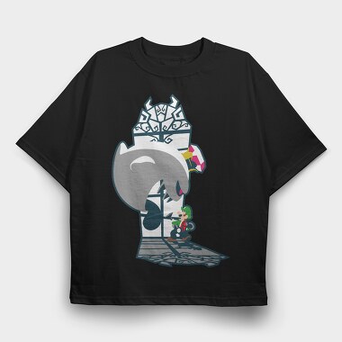 Classic Luigis Mansion, Tricou Oversize Barbati (Unisex)
