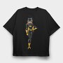 Cartoon Retro Batman 6, Tricou Oversize Barbati (Unisex)