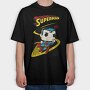 Superman Comics, Tricou Oversize Barbati (Unisex)