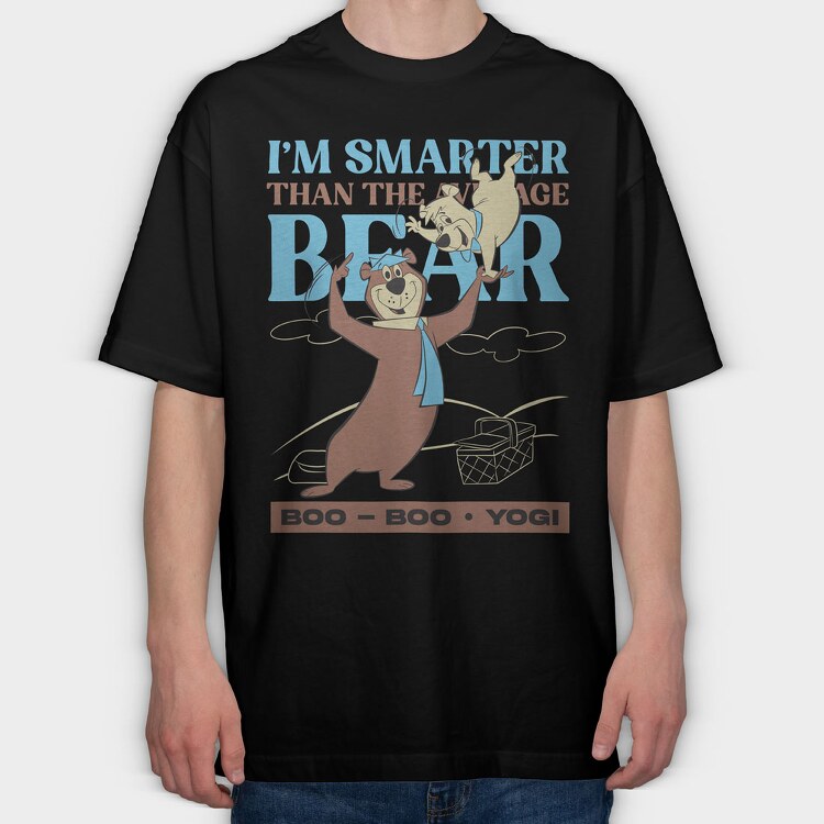 Yogi Bear, Tricou Oversize Barbati (Unisex)