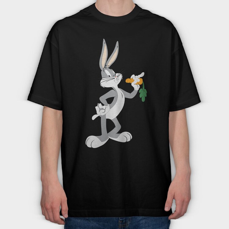 Cartoon Retro Bugs Bunny 4, Tricou Oversize Barbati (Unisex)