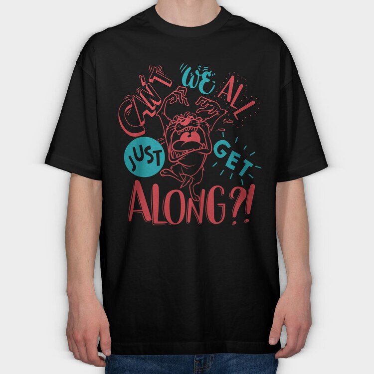 Tasmanian Devil, Tricou Oversize Barbati (Unisex)