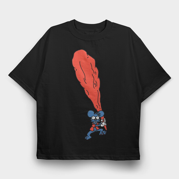 Scratchy, Tricou Oversize Barbati (Unisex)