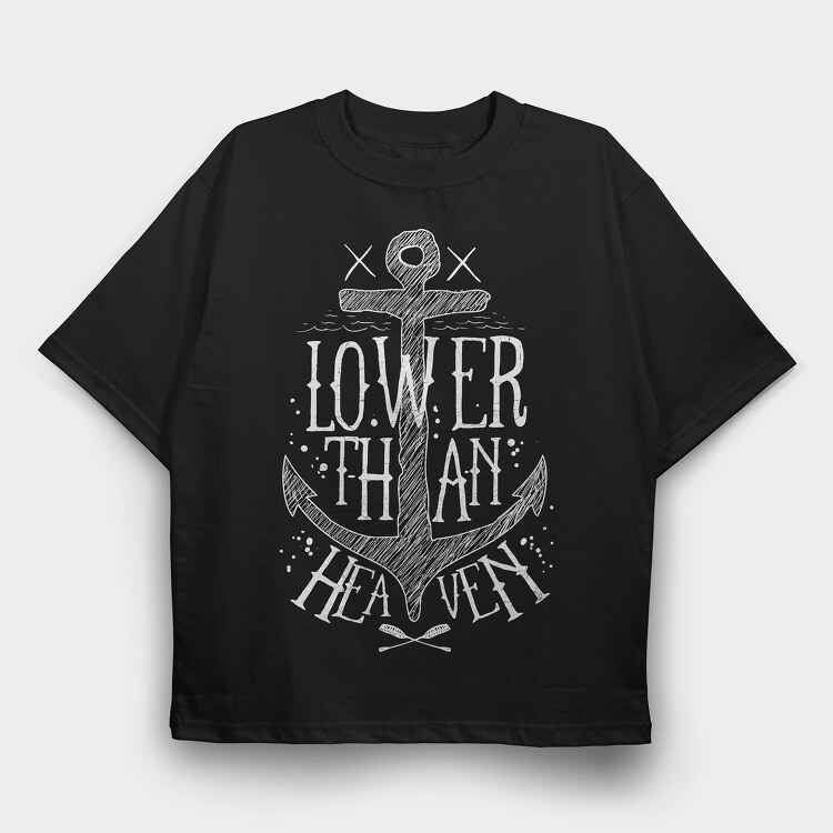 Lower Than Heaven, Tricou Oversize Barbati (Unisex)